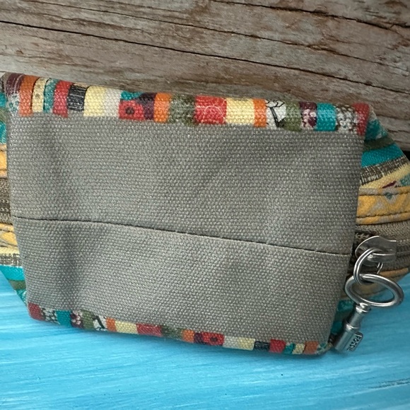 Fossil Multicolor Bird Print Zippered Versatile Pouch - Picture 5 of 9